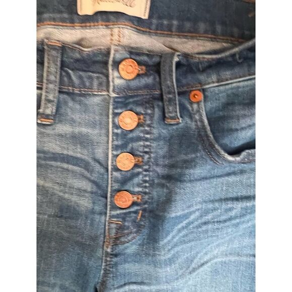 Madewell Cali Demi-Boot Cut Jeans Bronson Wash Blue Size 25 - Picture 9 of 10